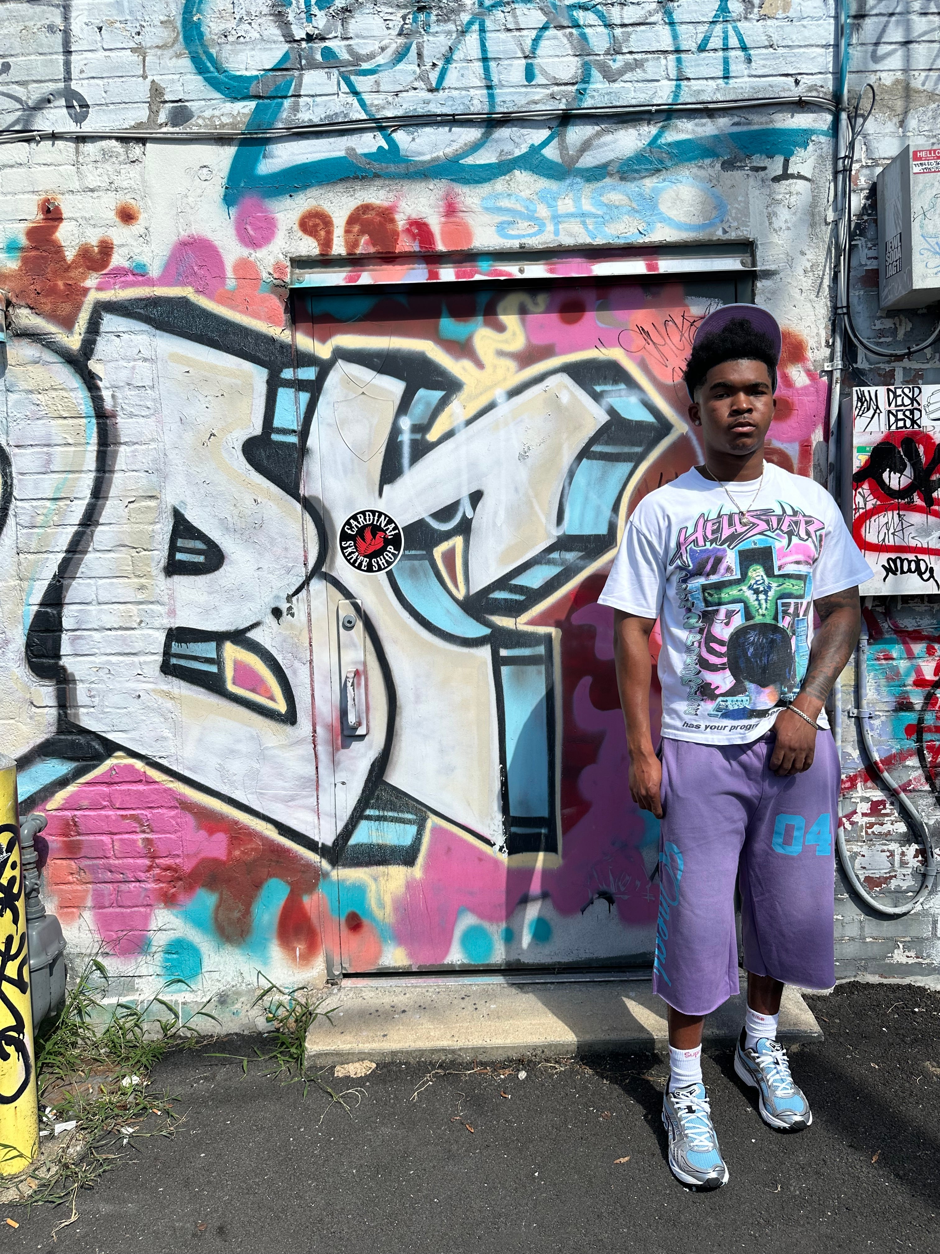 “PURPLE ONEAL 04 SHORTS”