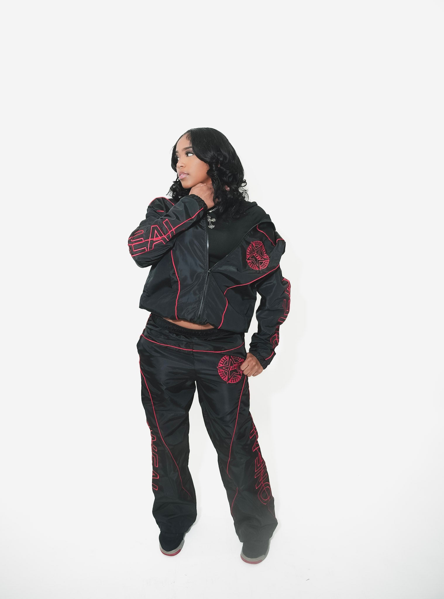 RED TRACKSUIT JACKET