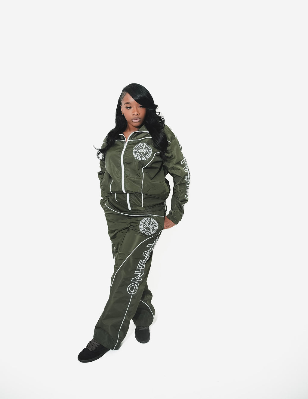 GREEN TRACKSUIT PANTS