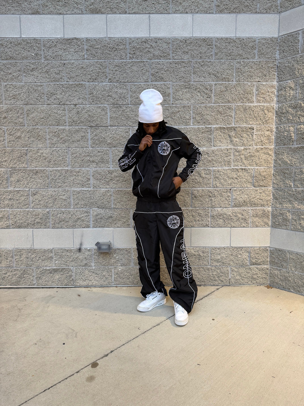 BLACK TRACKSUIT JACKET
