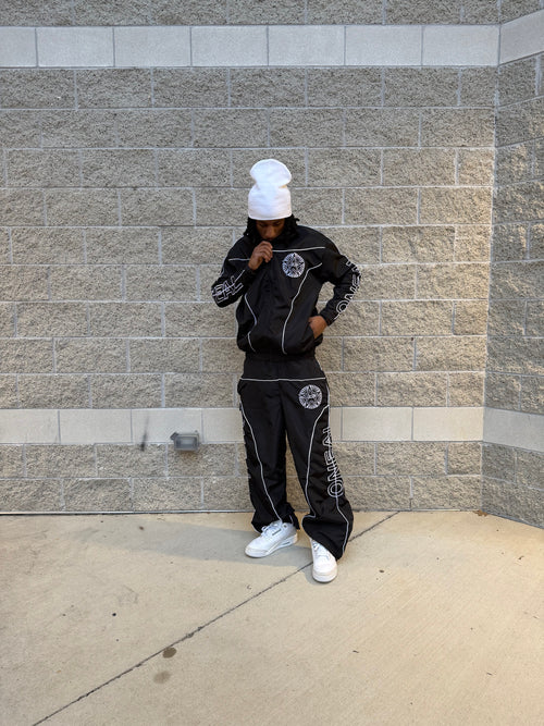 BLACK TRACKSUIT JACKET