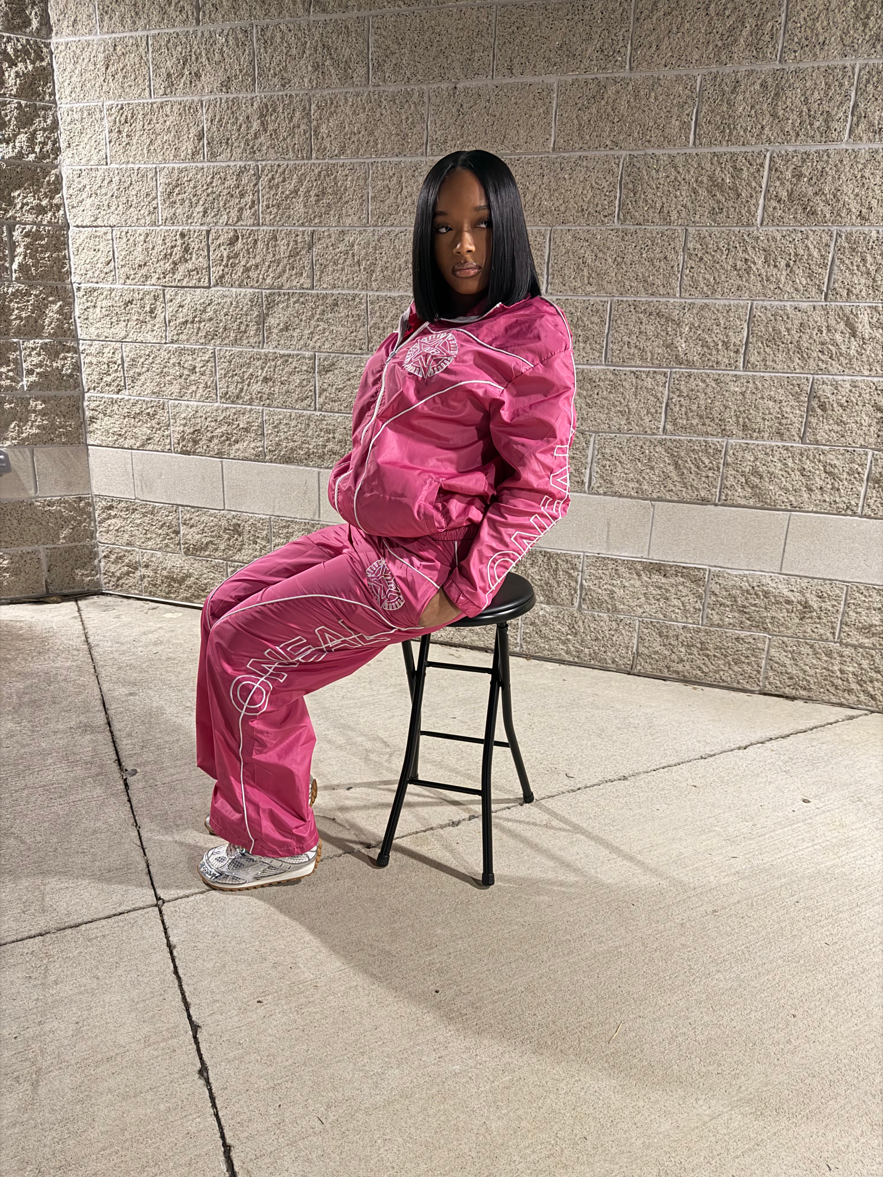 PINK TRACKSUIT PANTS